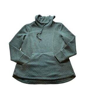 Avalanche Outdoor hoodie Greenley quilted sweatshirt pullover waffle knit Size S